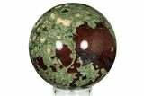 Polished Rainforest Jasper (Rhyolite) Sphere - Australia #208022-1